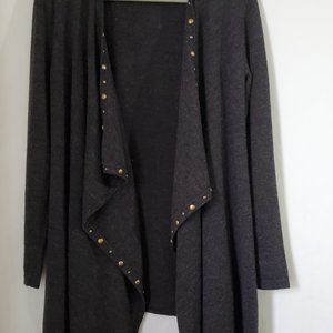 Cynthia Rowley 100% Italian Wool Studded Cardigan